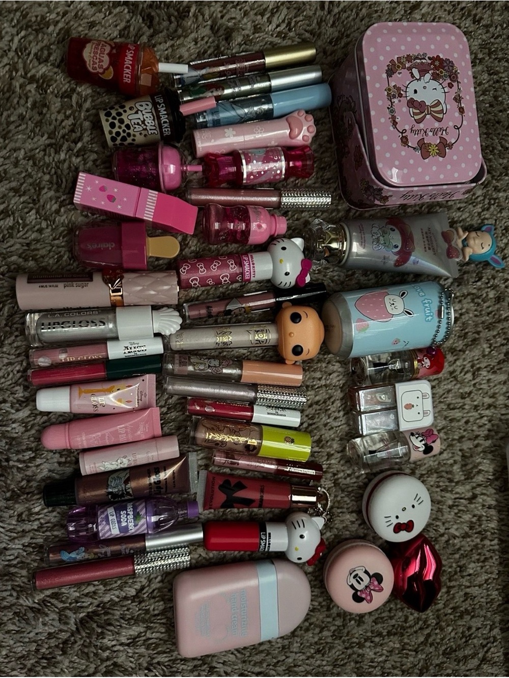 Hello Kitty Assorted Pink Lipsticks & Glosses mix